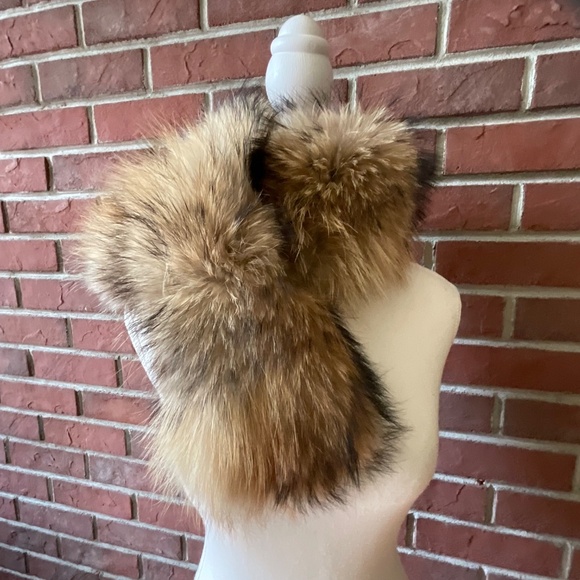 Genuine Fox Fur Detachable Collar Winter Luxury Scarf 30” NEW - Picture 3 of 12